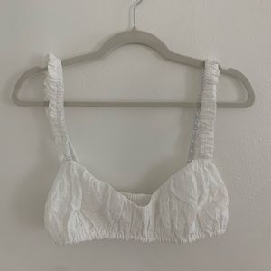 Revolve white bralette top